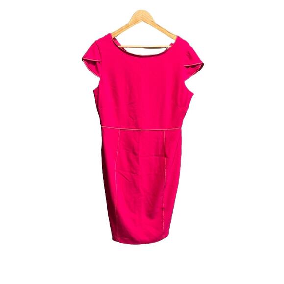 Hobbs London Fuchsia Pink Rita Women's Shift Dress Size 12 - Picture 1 of 5